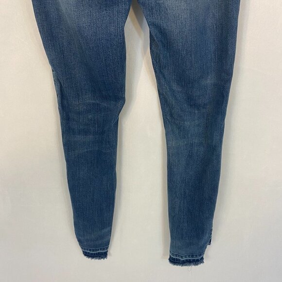 Blank NYC Jeans Women's Size 26 (26 x 27) Low Rise Skinny Rough Hem Light Wash - Picture 4 of 11